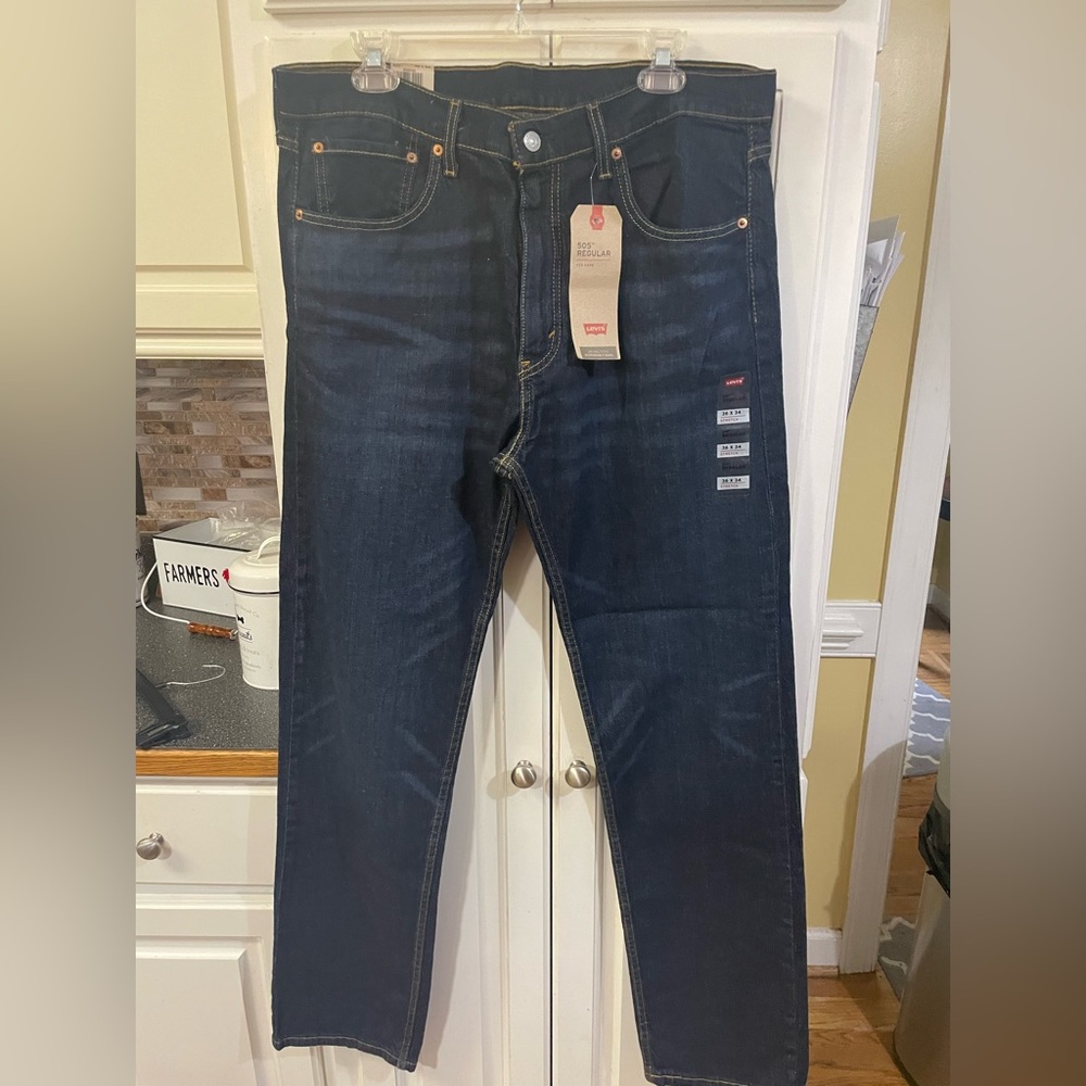 Levi’s Mens 505s regular 36 x 34 stretch new with tags